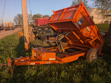 Load image into Gallery viewer, 2018 Snake River 5x8 single axle dump trailer
