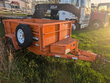 Load image into Gallery viewer, 2018 Snake River 5x8 single axle dump trailer
