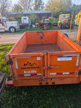 Load image into Gallery viewer, 2018 Snake River 5x8 single axle dump trailer
